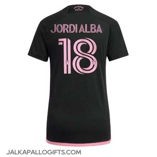 Inter Miami Jordi Alba #18 Vieraspaita Naiset 2024-25 Lyhythihainen